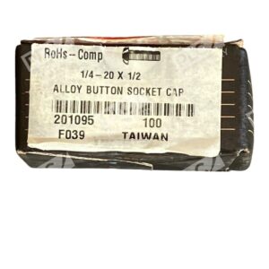 Alloy Button Socket Cap 1/4-20X1/2 - Alloy Button Socket Cap 1/4-20X1/2 RoHs-Comp 201095 F039 (Bo