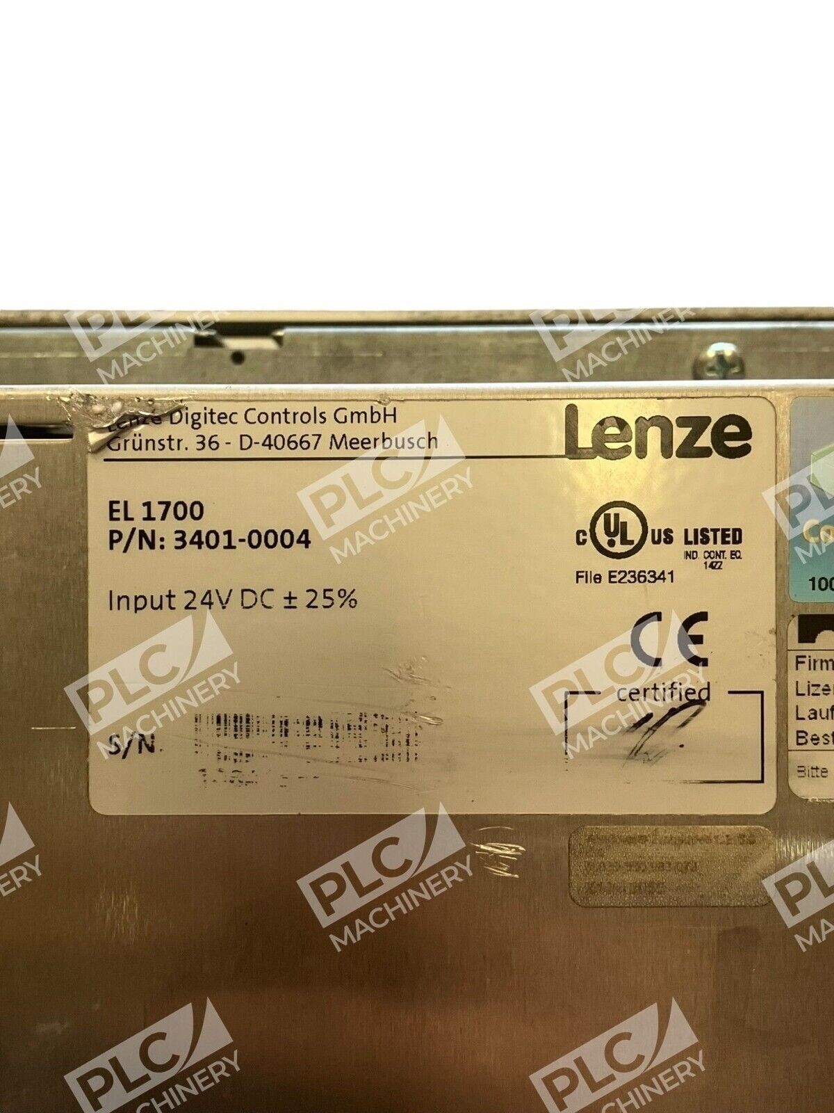 Lenze 3401-0004 EL 1700 - Image 4