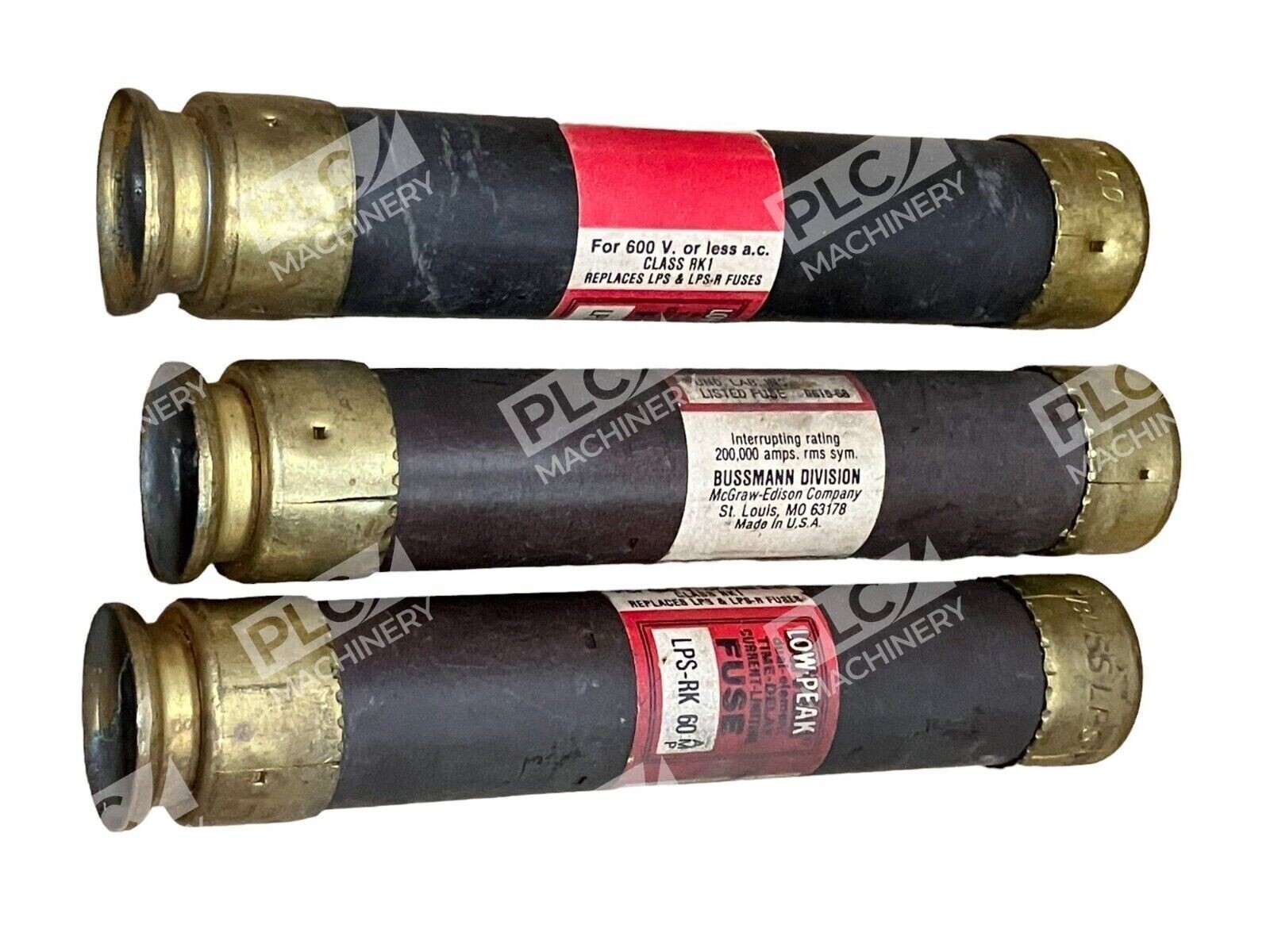 Bussmann LPS-RK60 - Bussmann LPS-RK60 60A (lot of 3)