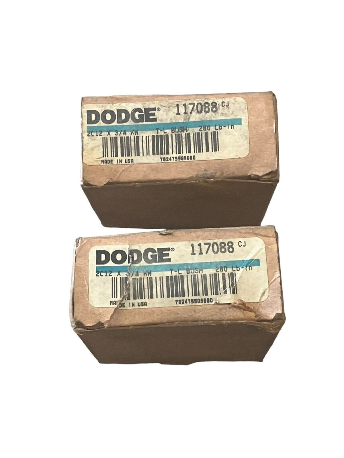 Dodge 117088 - Dodge 117088 2012 x 3/4 KW - Lot of 2