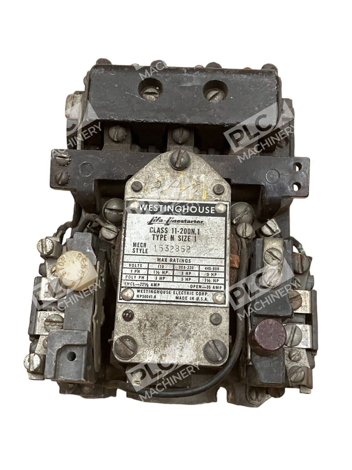 Westinghouse 11-200N.1 Starter Type N Size 1 1532852 25A NP56041-A - Image 2