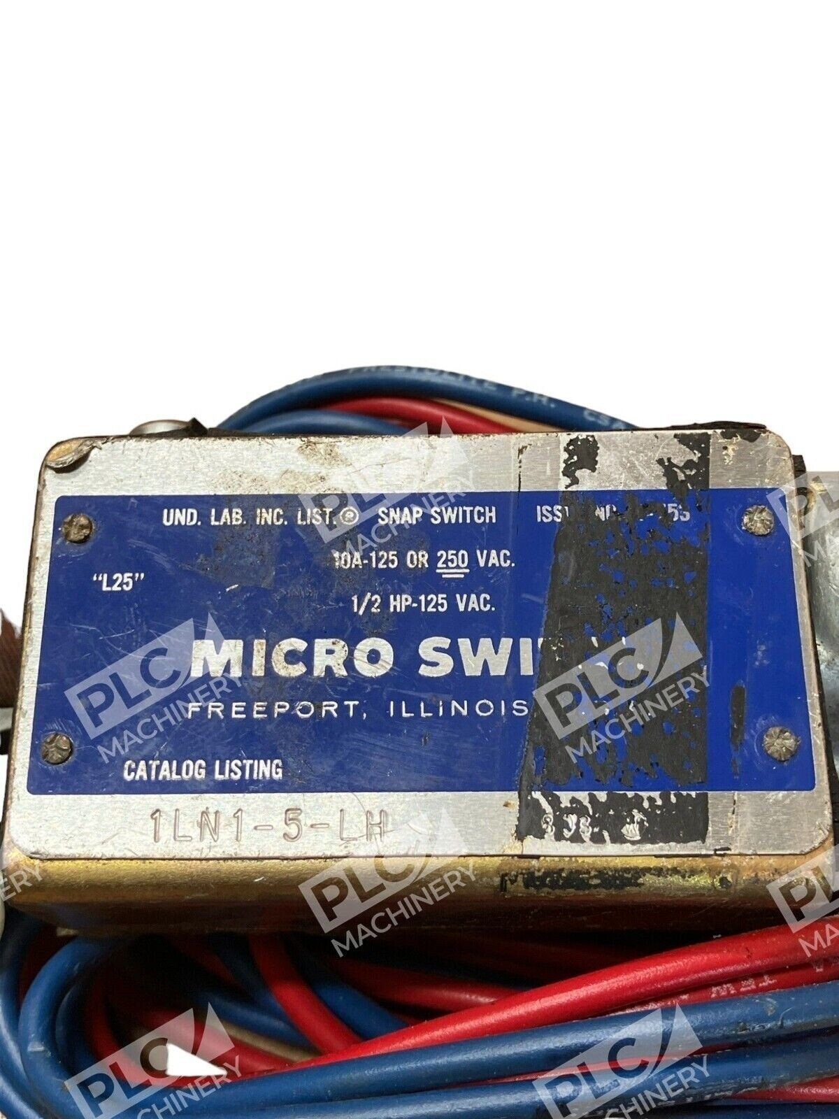 Honeywell 1LN1-5-LH Micro Switch 1/2HP 125VAC 10A-125 or 250VAC Snap Switch - Image 3
