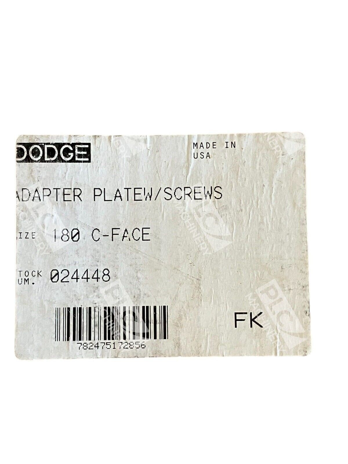 Dodge 024448 Adapter Plate w/ Screws 180 C-Face - Image 3