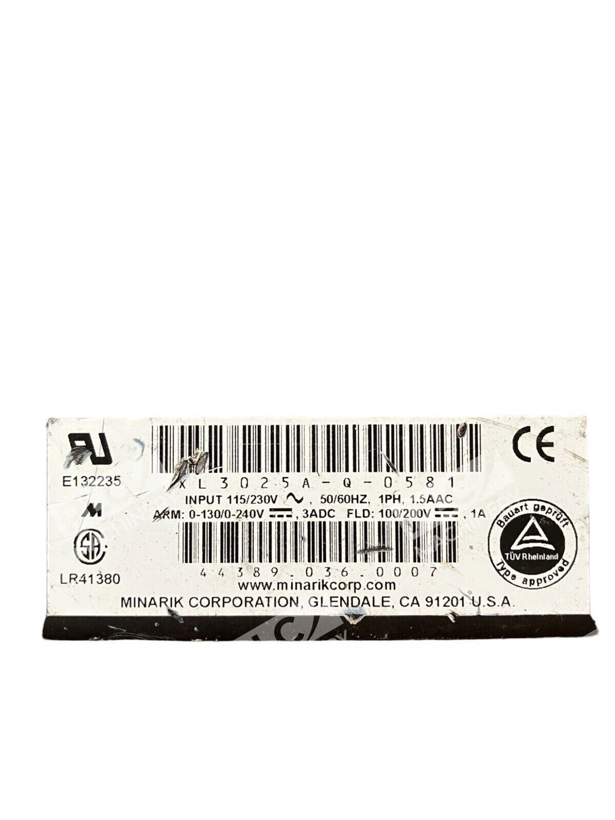 Minarik Corporation XL3025A-Q-0581 Speed Control Drive - Image 3