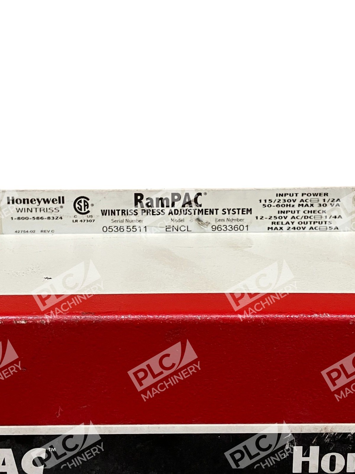 Honeywell SmartPAC RamPAC Wintriss Press Adjustment System ENCL 9633601 - Image 5