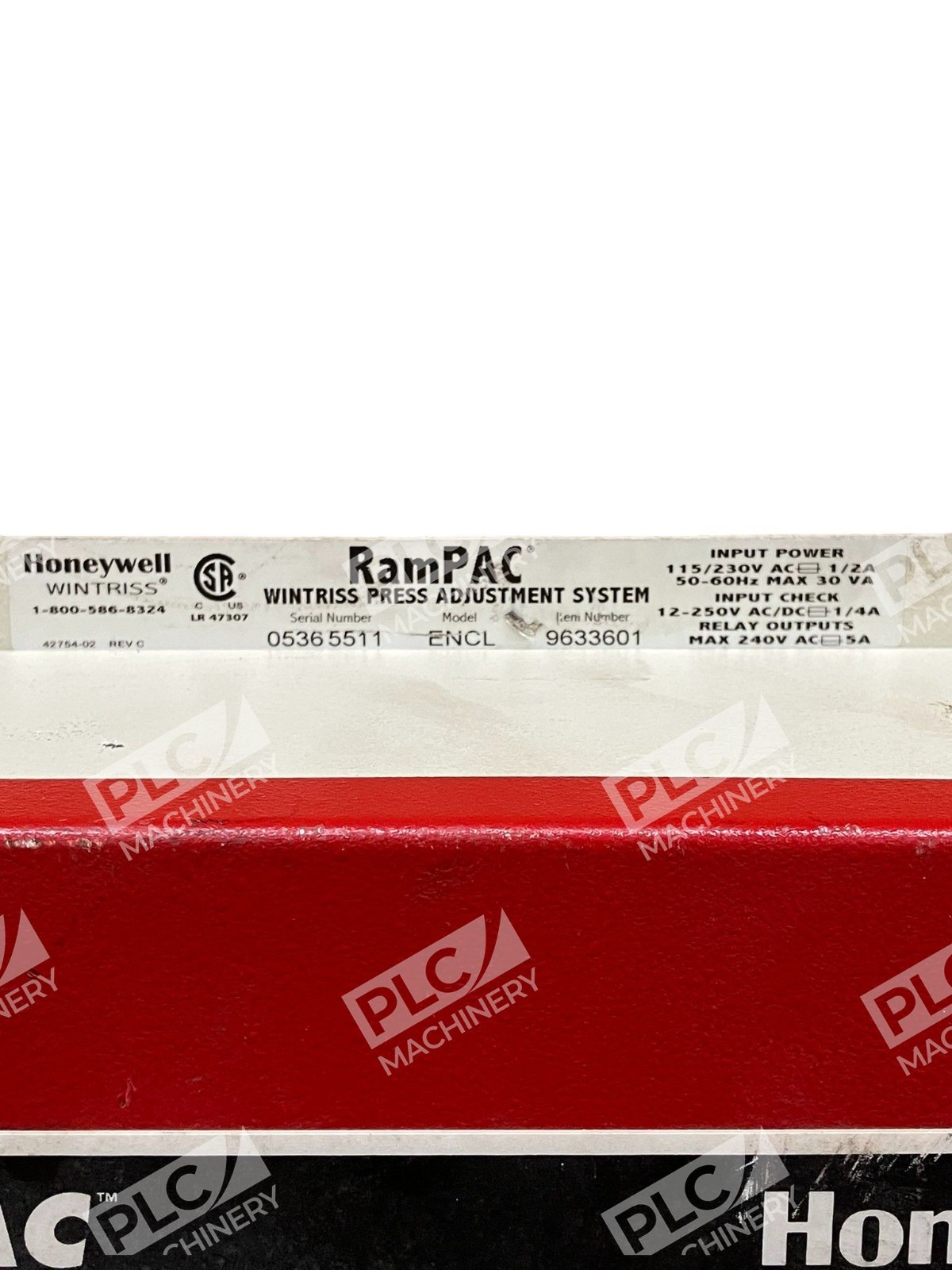 Honeywell SmartPAC RamPAC Wintriss Press Adjustment System ENCL 9633601 - Image 4