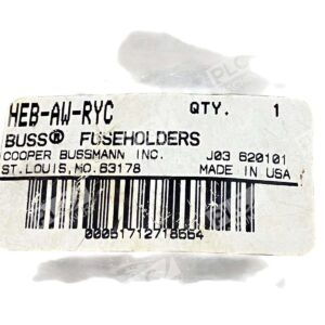 Cooper HEB-AW-RYC - Cooper Bussmann Buss Fuseholders HEB-AW-RYC