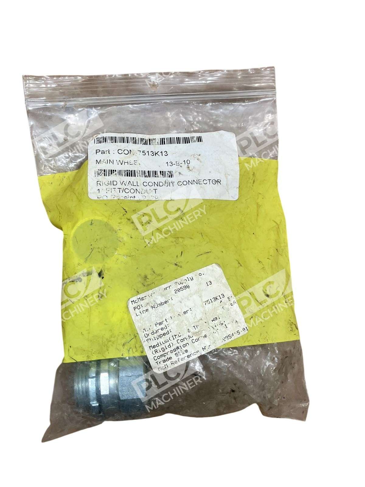 McMaster Carr 7513K13 - McMaster Carr 1" Conduit Connector 7513K13 (Bag of 4)