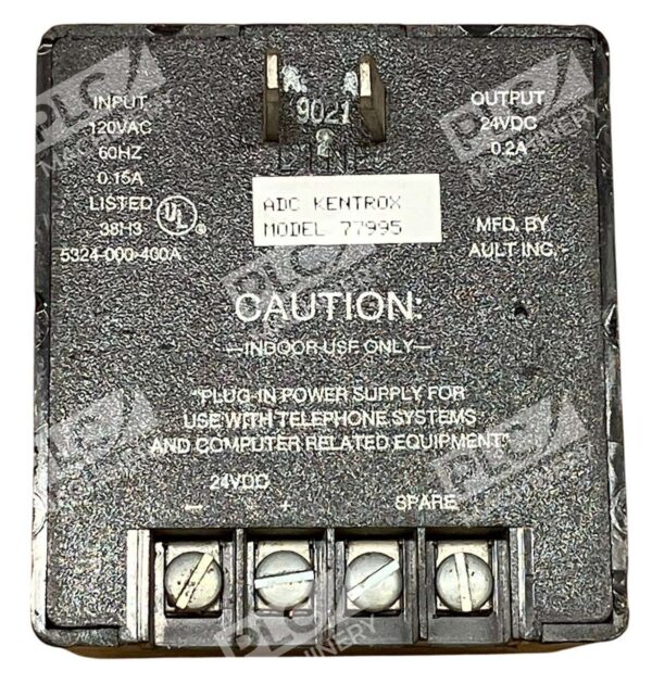 Kentrox Rmm Ault 5324-000-400A Power Supply 24VDC | Used