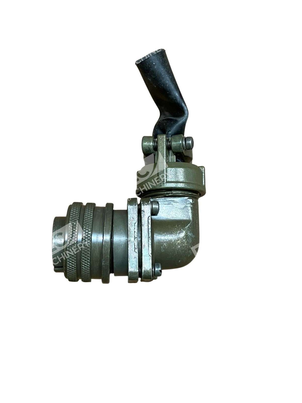 Amphenol 97 Right Angle Olive Drab Cable Clamp 10-Pin Connector Size 18 - Image 4