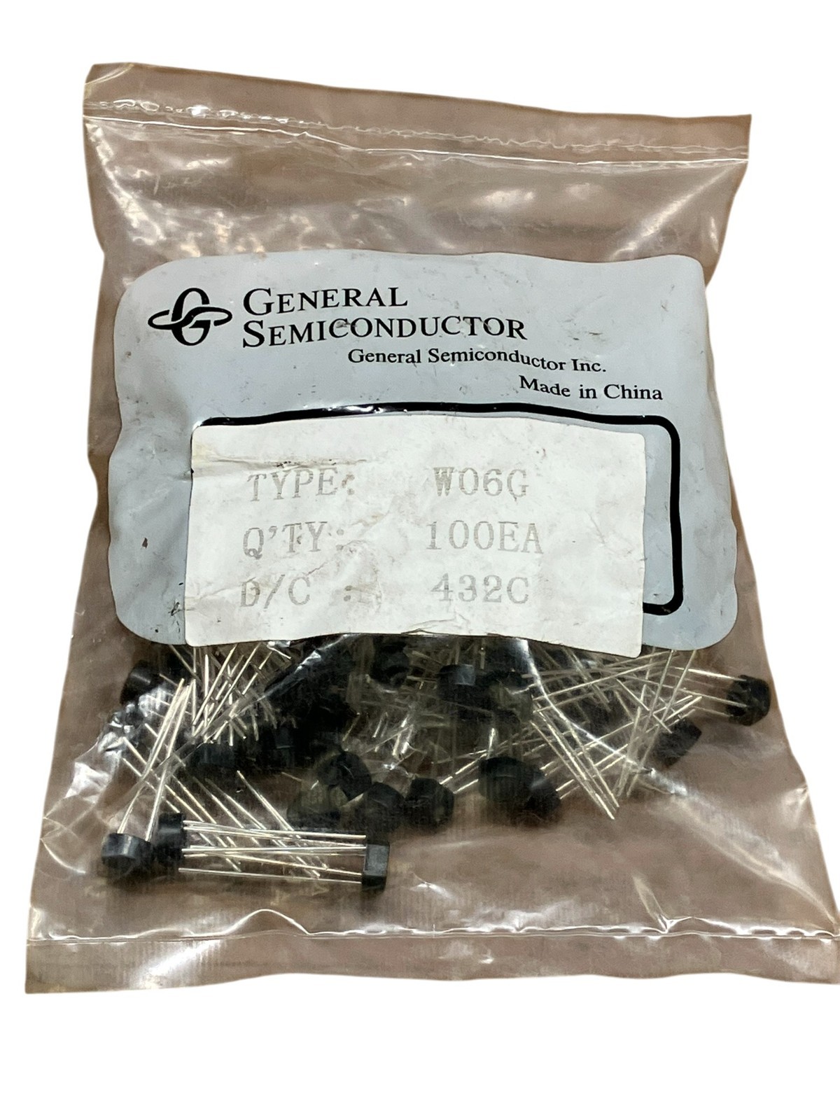 General Semiconductor D/C 432C Bridge Rectifier W06G (Bag of 100) - Image 2