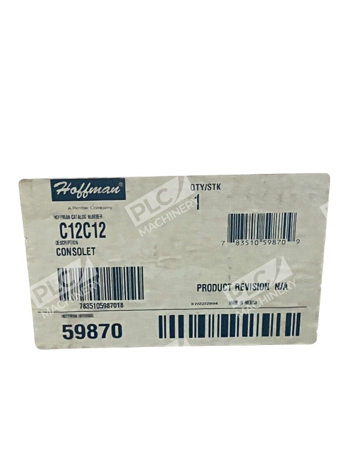 Hoffman C12C12 Consolet 59870 NIB - Image 3