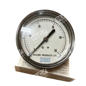 Moore Receiver Gauge 25PSI Maximum Input Pressure 0-50 - SM-023616 - Ashcroft - Moore Receiver Gauge 25PSI Maximum In