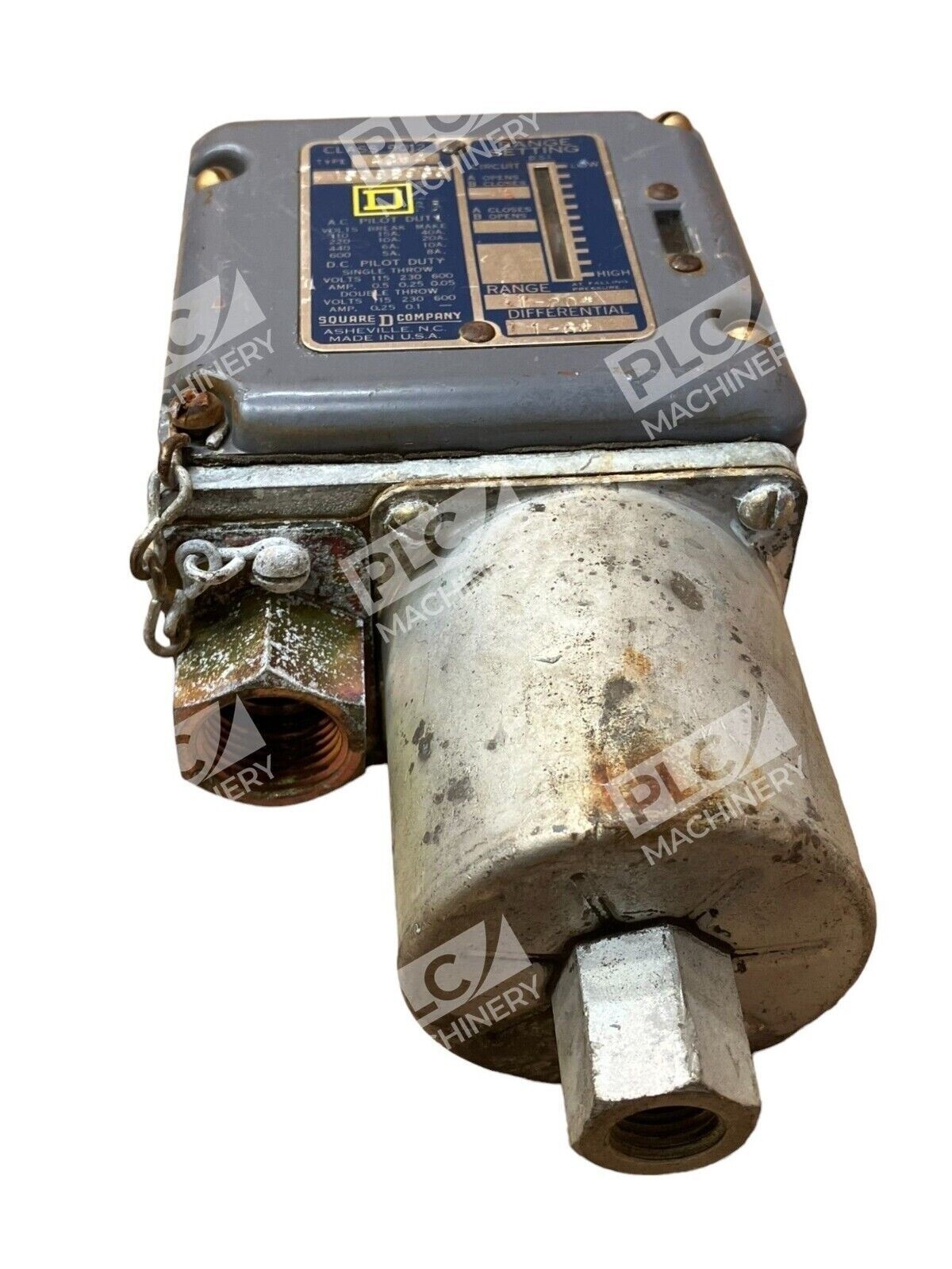 Square D 9012-ACW4 Pressure Switch 1-20PSI 1538B9G3 - Image 5