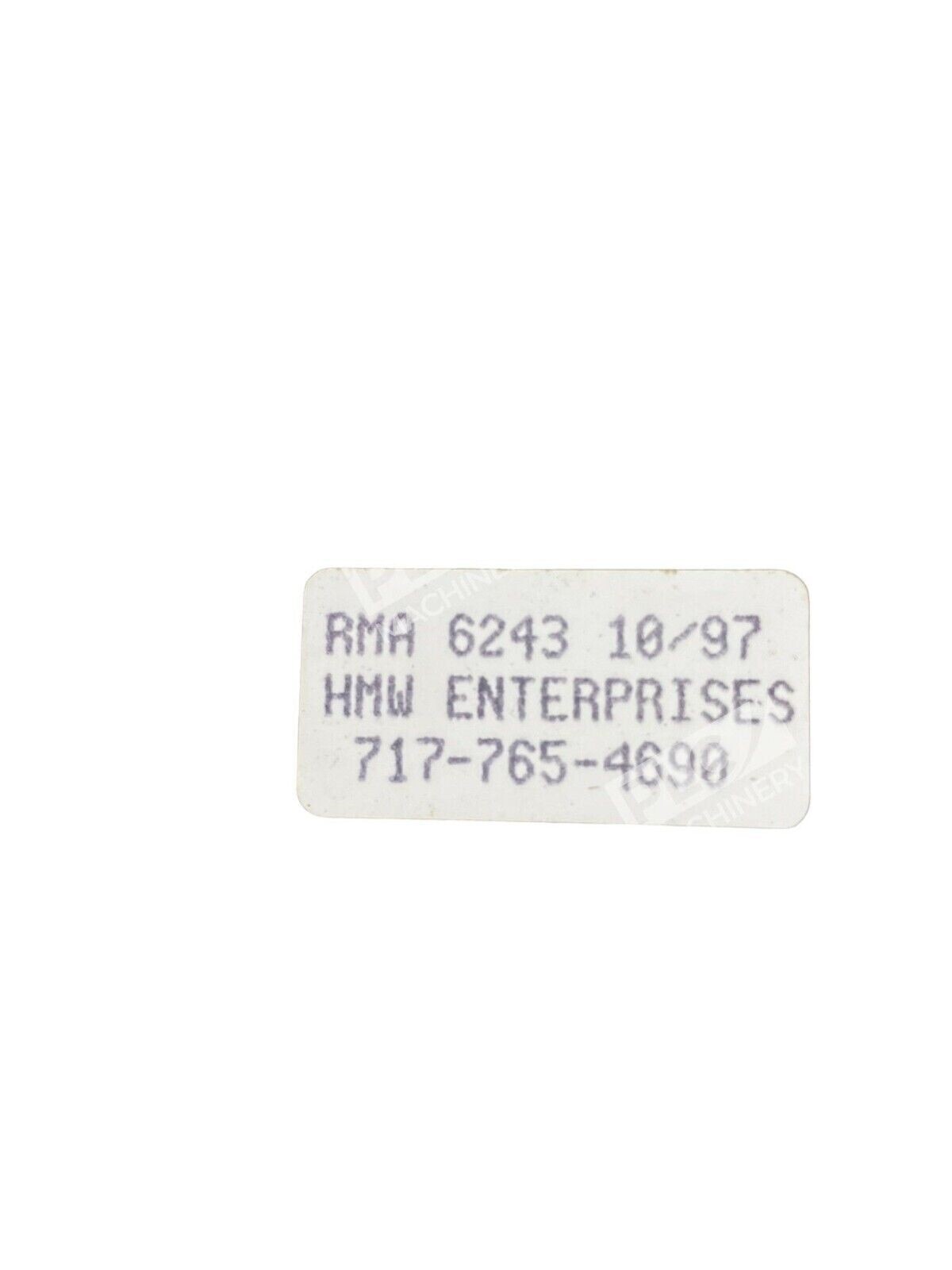 HMW Enterprises PC Board RMA 6243 10/97 - Image 4