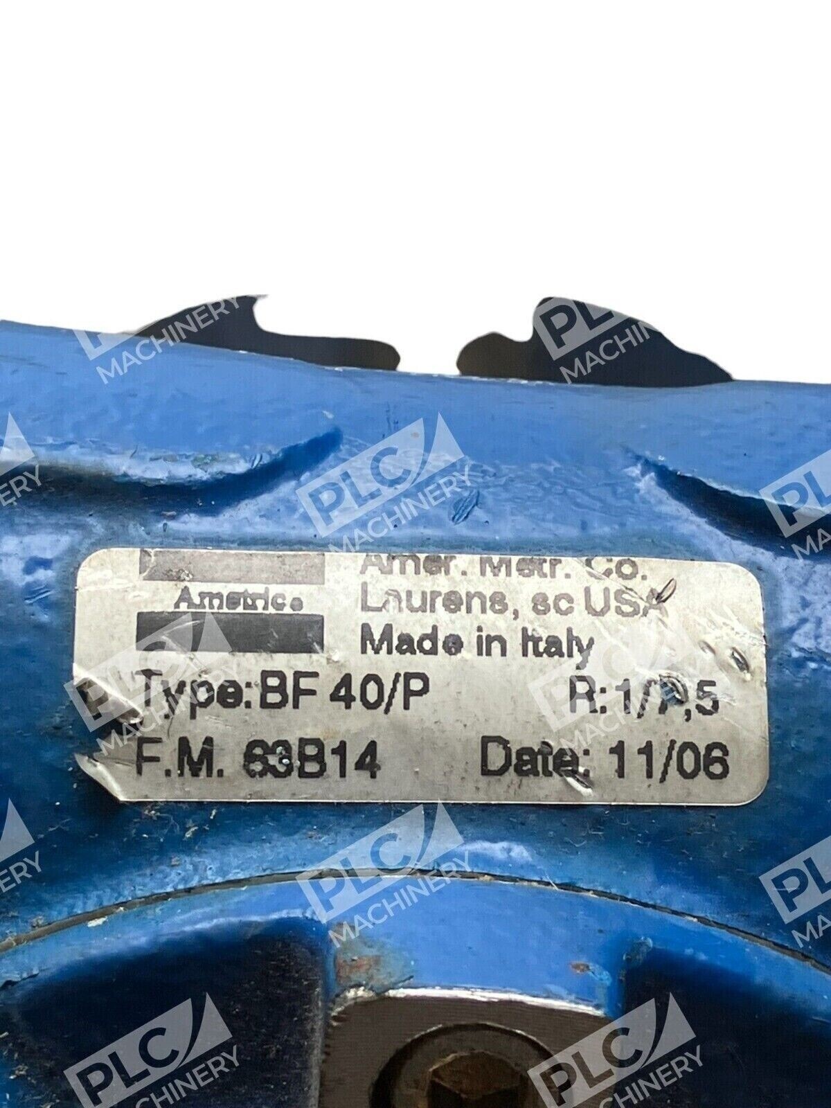 Ametric BF 40/P Reducer 63B14 R: 1/7.5 F.M. - Image 3