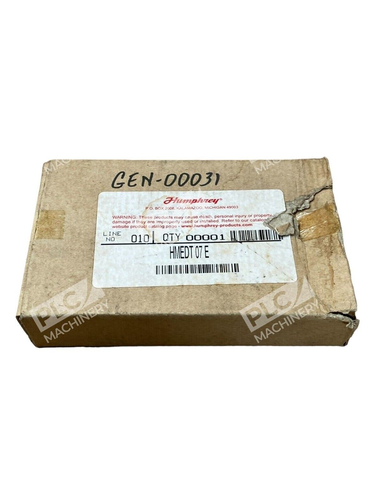 Humphrey HMEDT07-E - Humphrey HMEDT07-E Vacuum Ejector w/ HPS310 Vacuum Switch