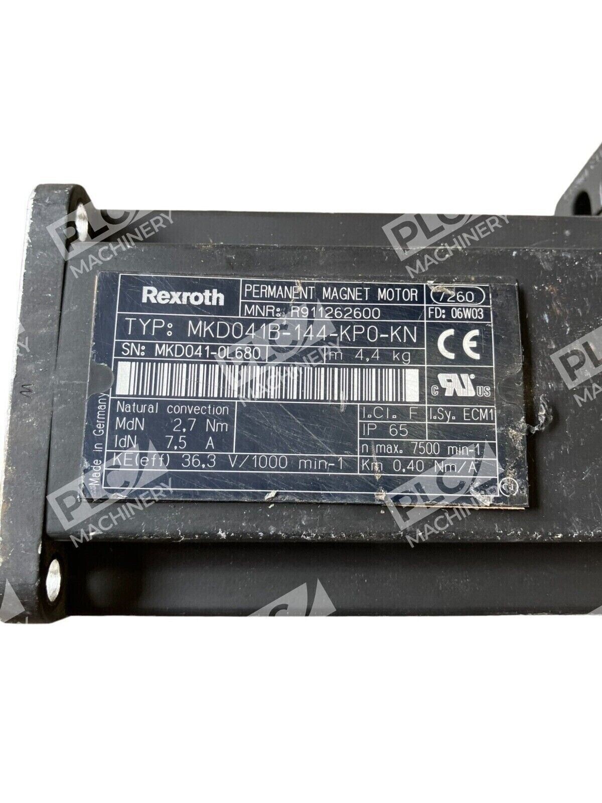 Rexroth R911262600 Servo Motor MKD041B-144-KP0-KN - Image 3