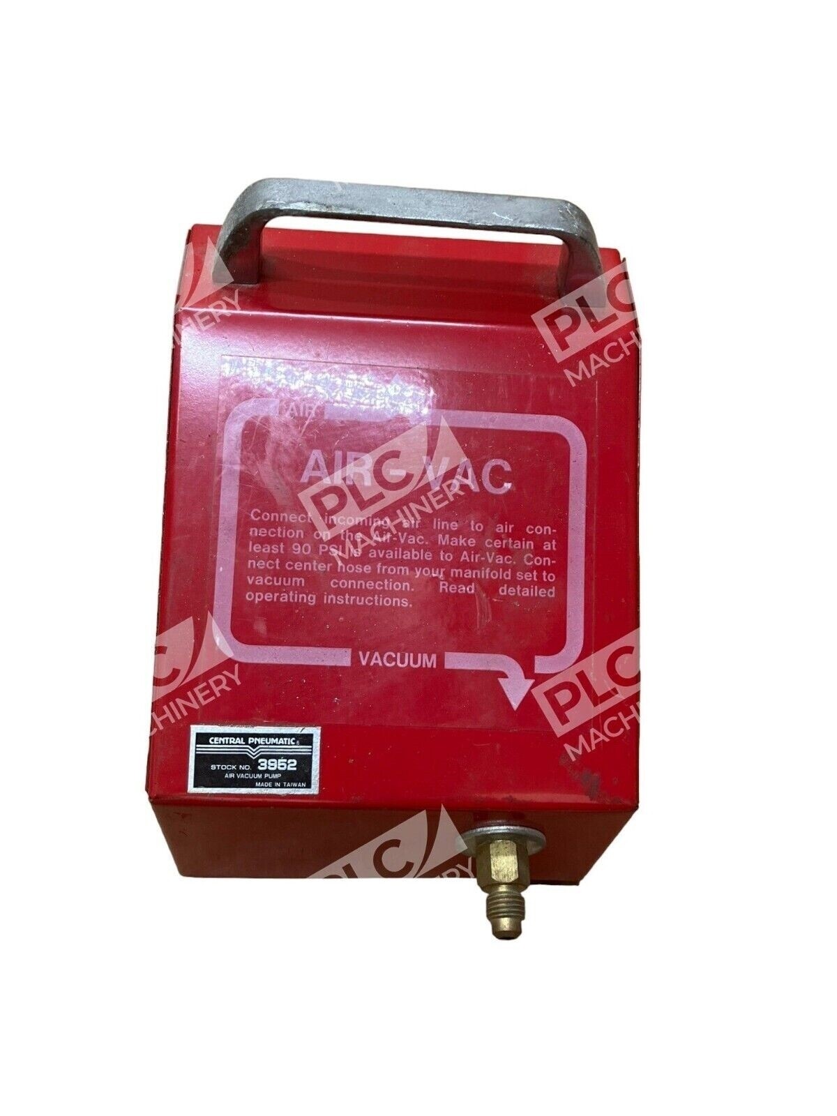 Central Pneumatic 3952 - Central Pneumatic 3952 Air Vacuume Pump
