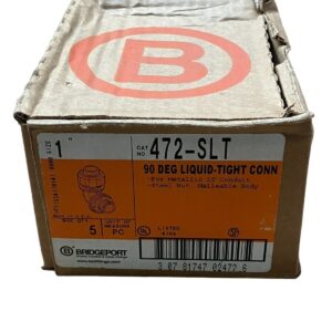 Bridgeport 472-SLT - Bridgeport 472-SLT 90 Deg Liquid Tight Connector 1" (Box of