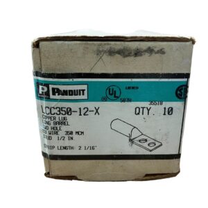 Panduit LCC350-12-X - Panduit LCC350-12-X Copper Lug Long Barrel (Box of 5)