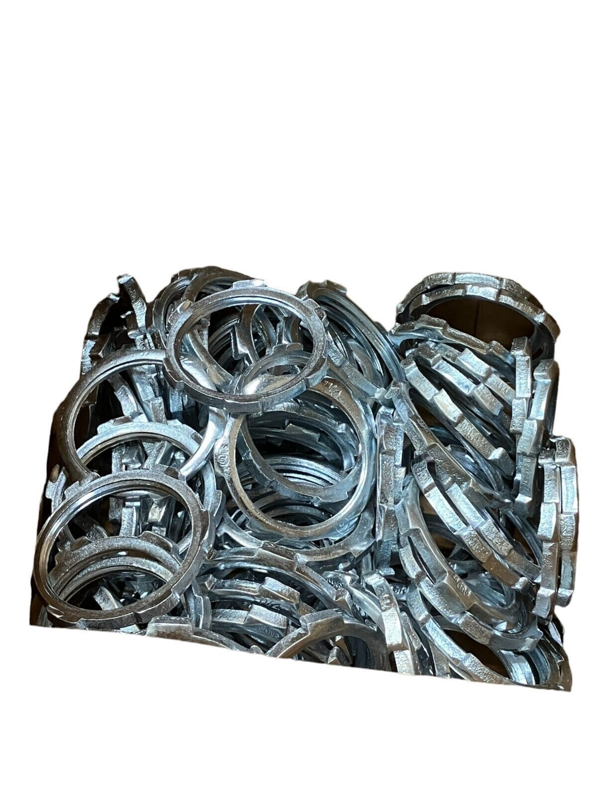 Bridgeport 104-S Conduit Locknut Zinc Plated Steel 1-1/4" (Box of 100) - Image 3