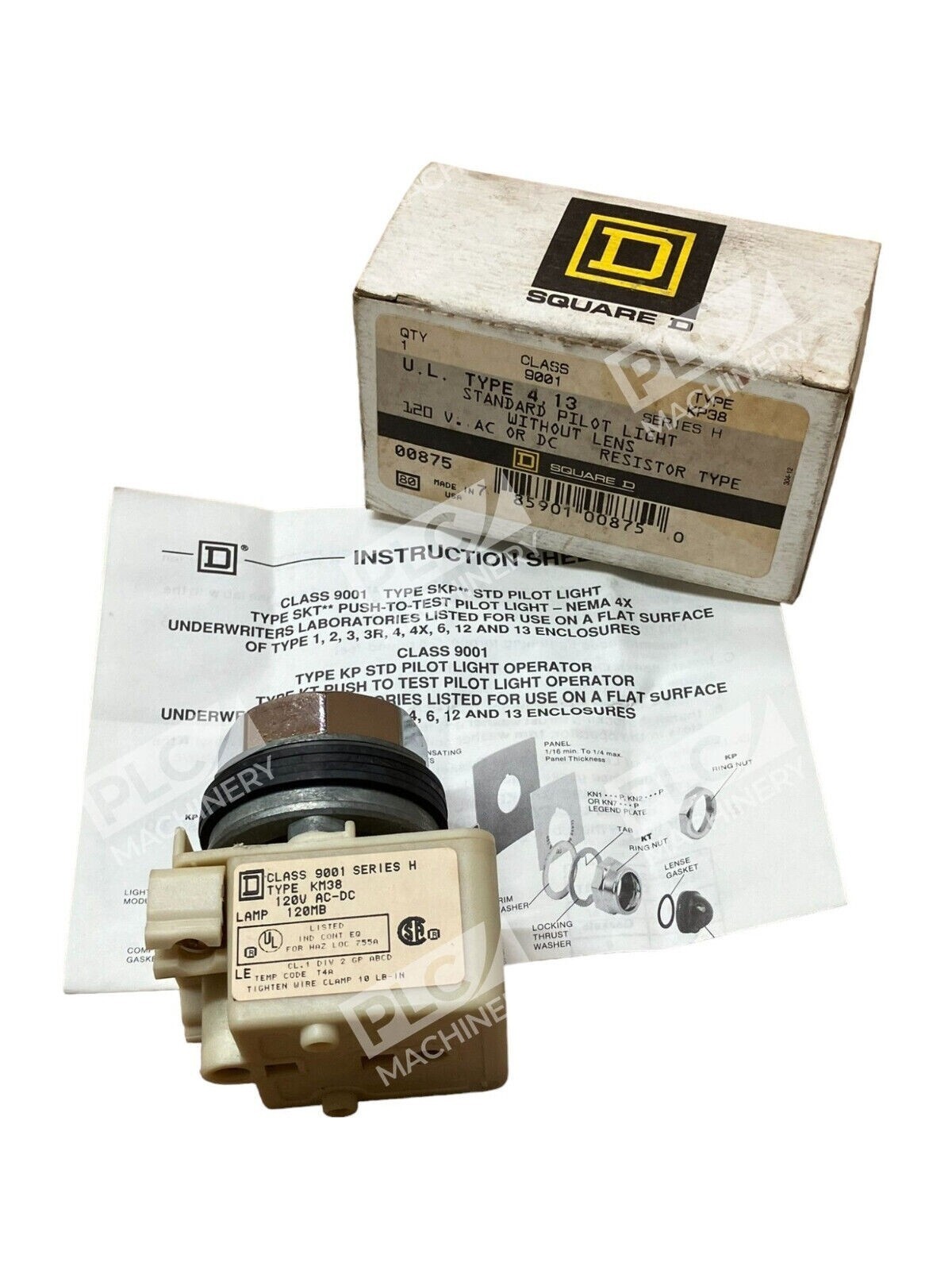 Square D 9001 KP38 Standard Pilot Light W/O Lens - Image 3