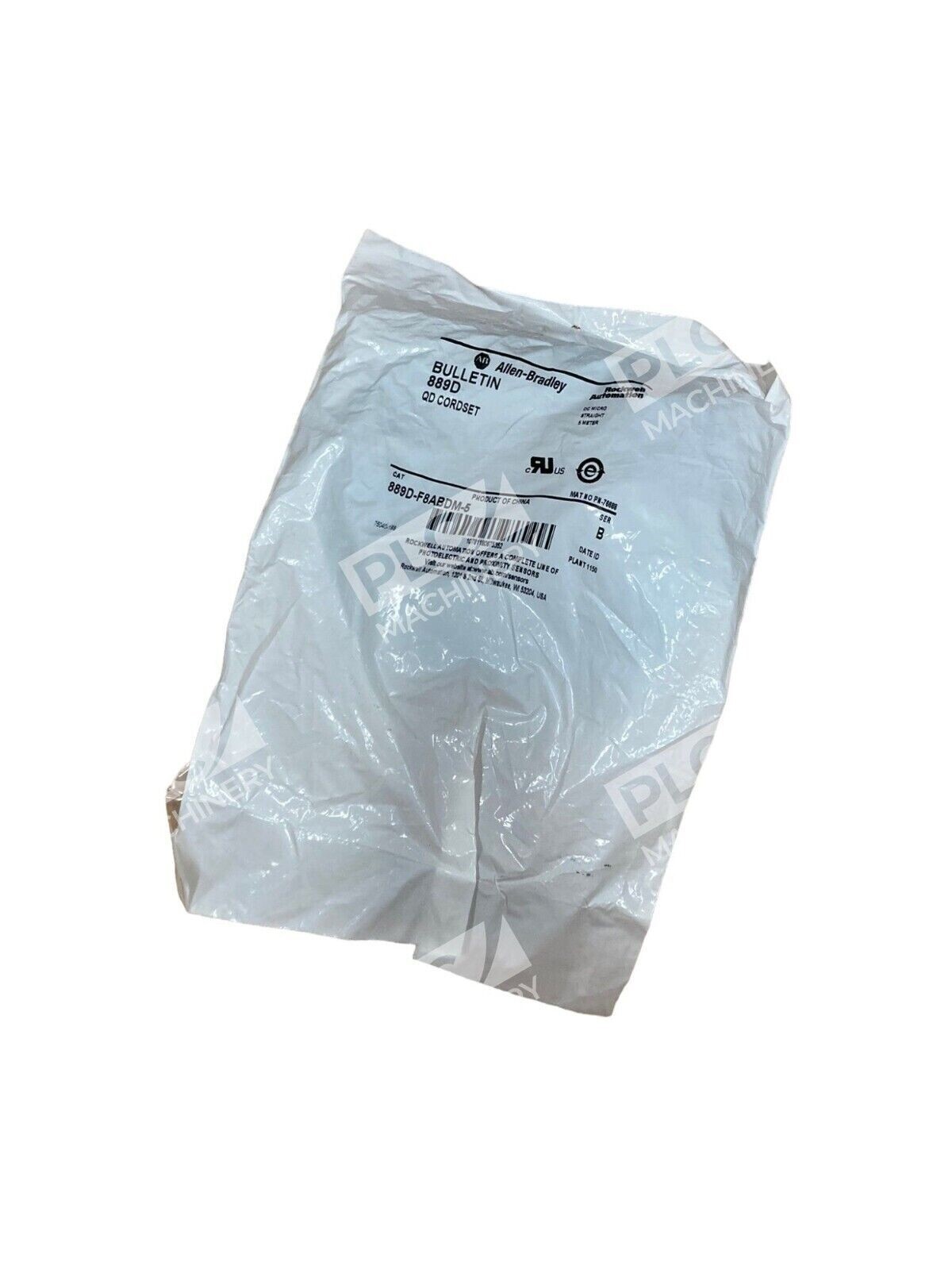 Allen Bradley 889D-F8ABDM-5 /B - Allen Bradley 889D-F8ABDM-5 Series B QD Cordset DC Micro Str