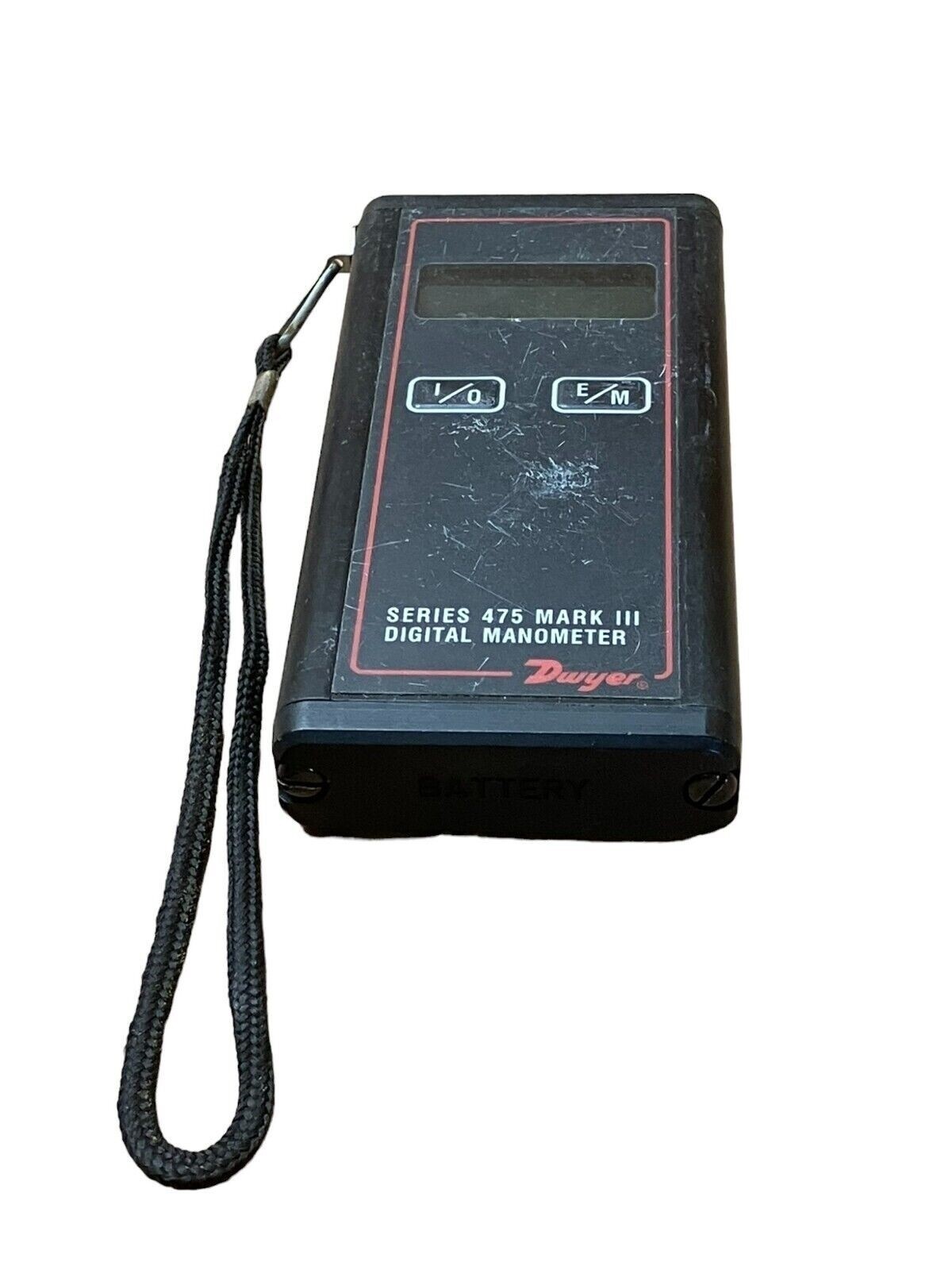 Dwyer 475-000 Mark III - Dwyer 475-000 Mark III Series 475 Mark III Digital Manometer