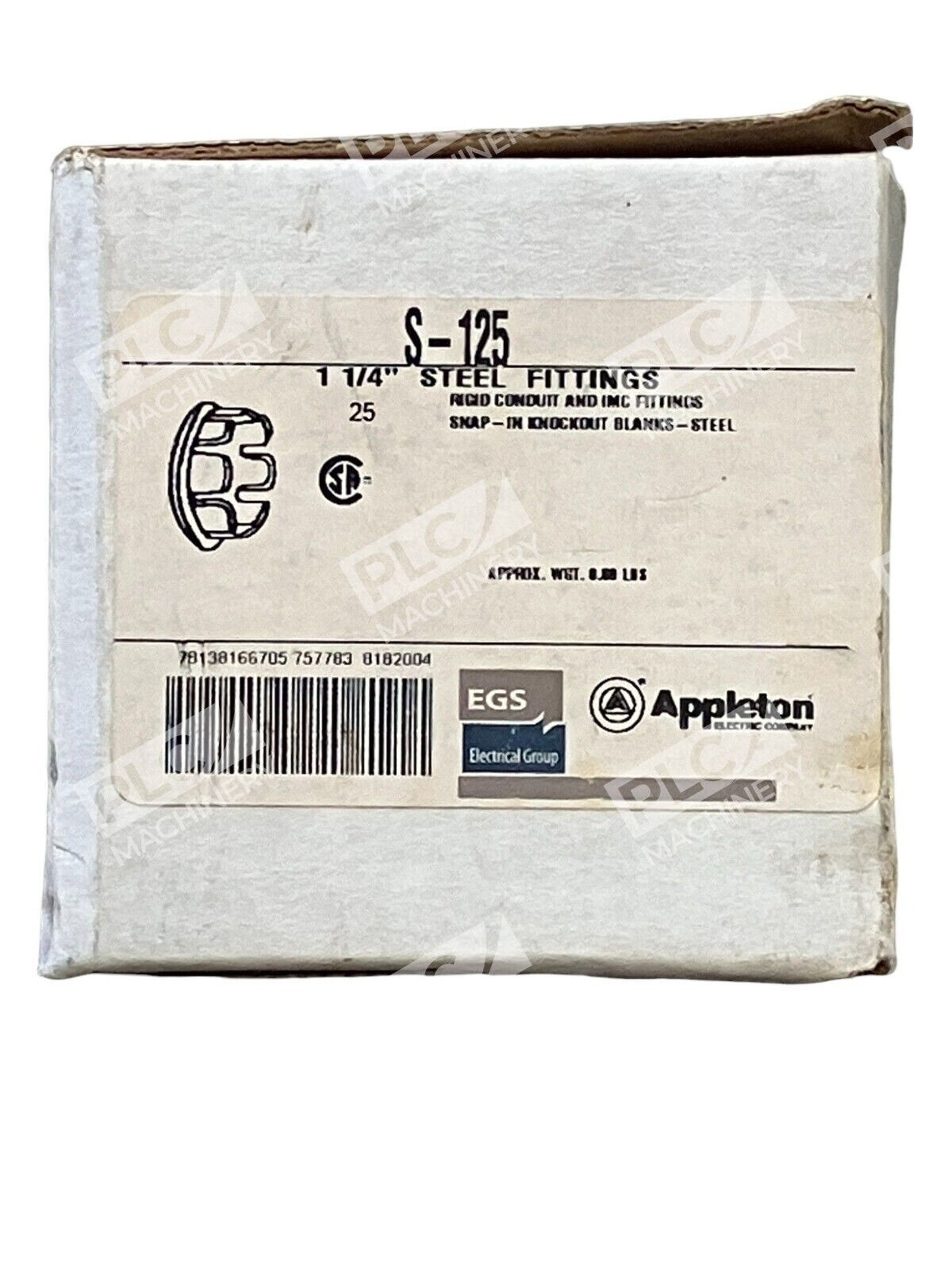 Appleton S-125 1-1/4" Steel Fittings (Box of 25) - Image 2