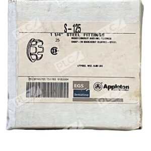 Appleton S-125 - Appleton S-125 1-1/4" Steel Fittings (Box of 25)