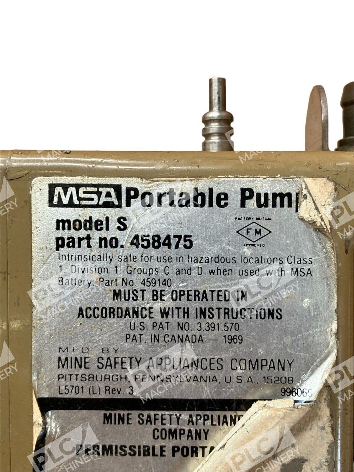 MSA S 458475 Portable Pump - Image 3
