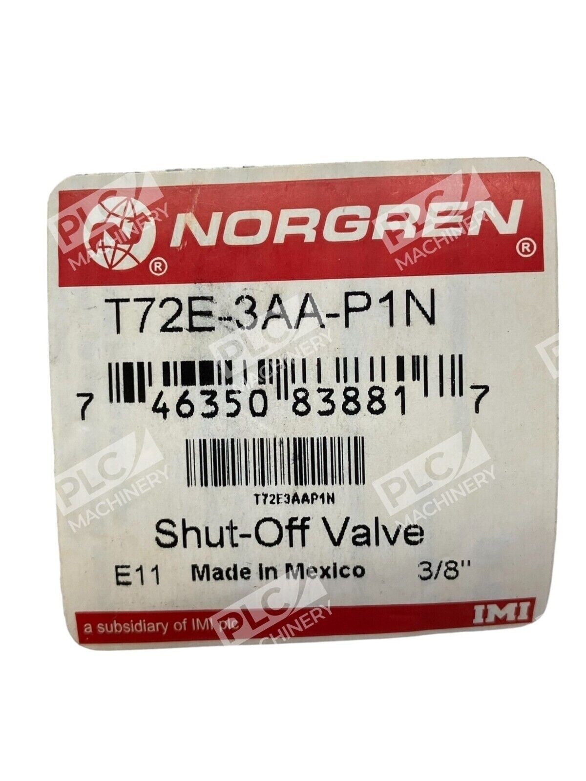 Norgren T72E-3AA-P1N Shut-Off Valve (lot of 3) - Image 4