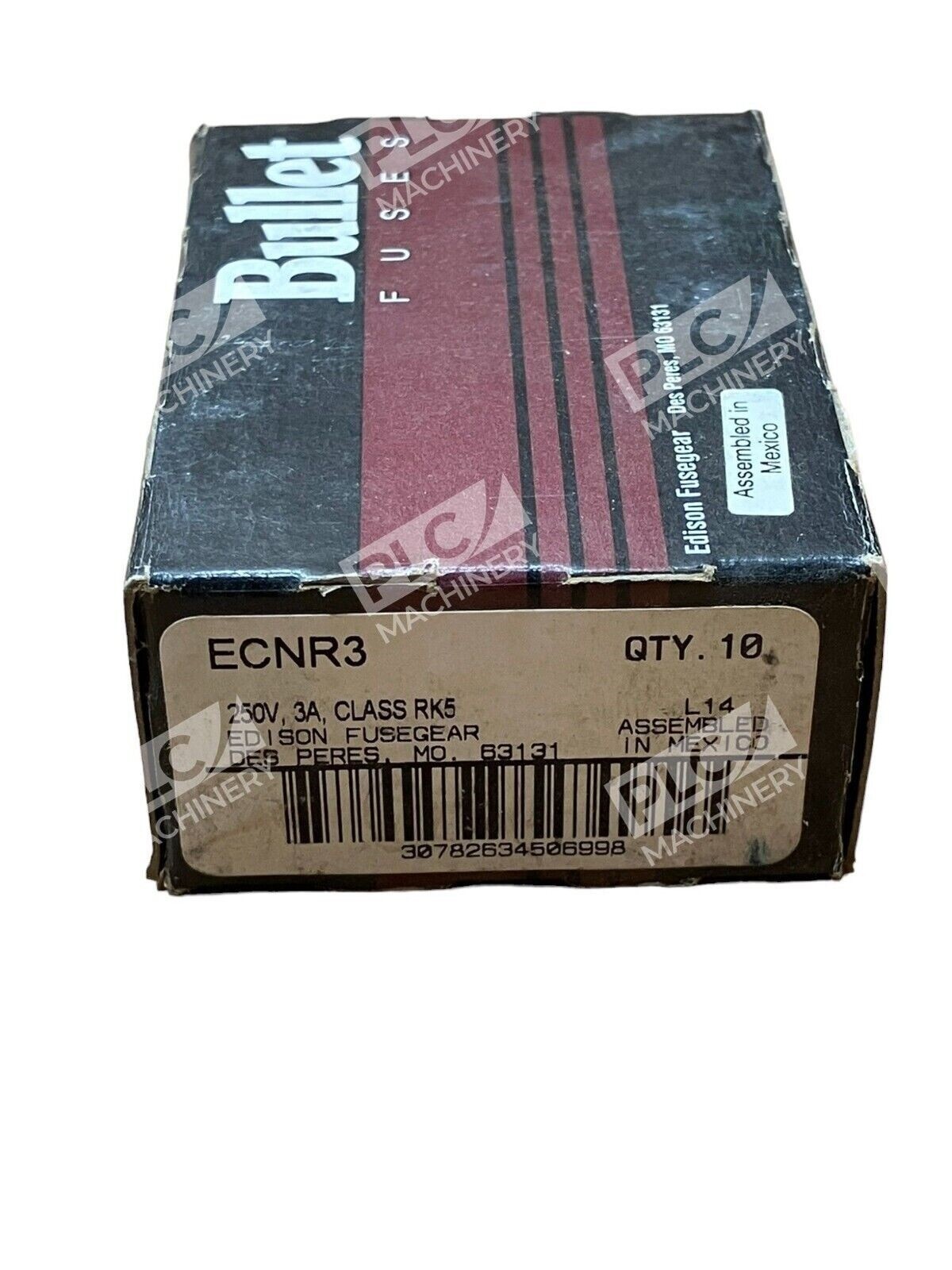 Bullet ECNR3 - Bullet Fuses ECNR3 Fuse 250V 3A RK5 Edison Fusegear (Box of