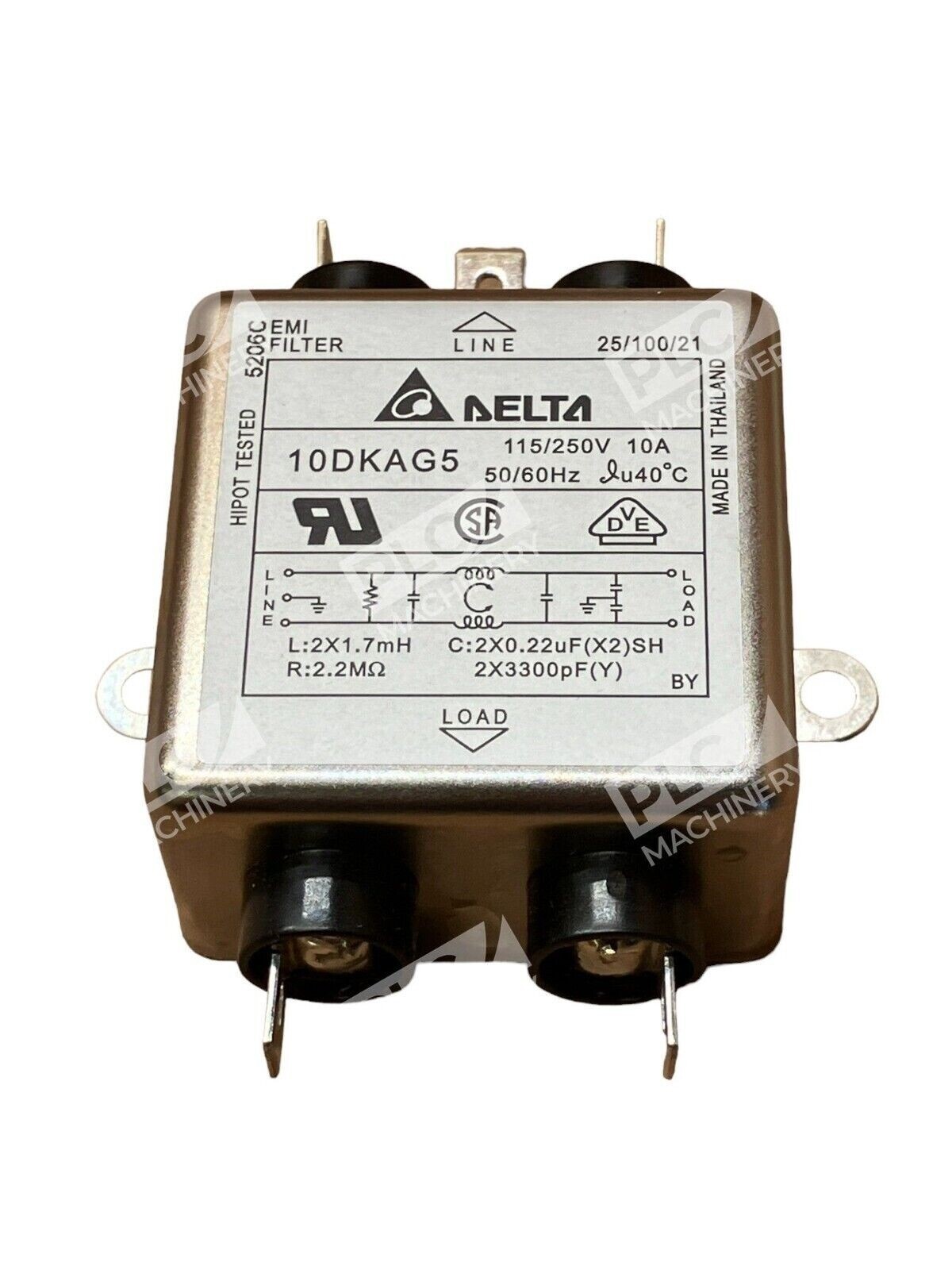 Delta 10DKAG5 - Delta 10DKAG5 EMI Suppression Line Filter