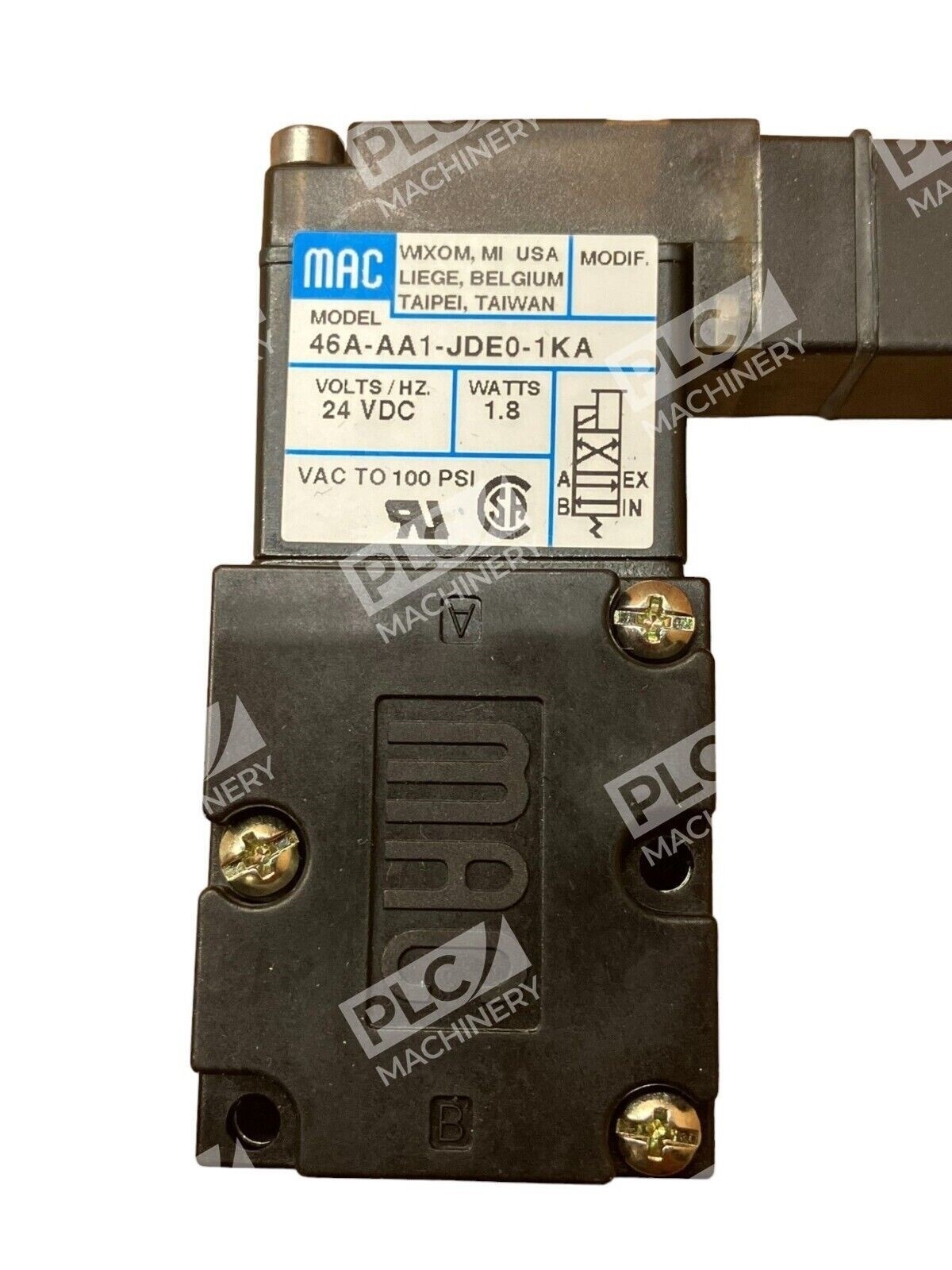 MAC 46A-AA1-JDE0-1KA 4-Way Solenoid Valve - Image 3