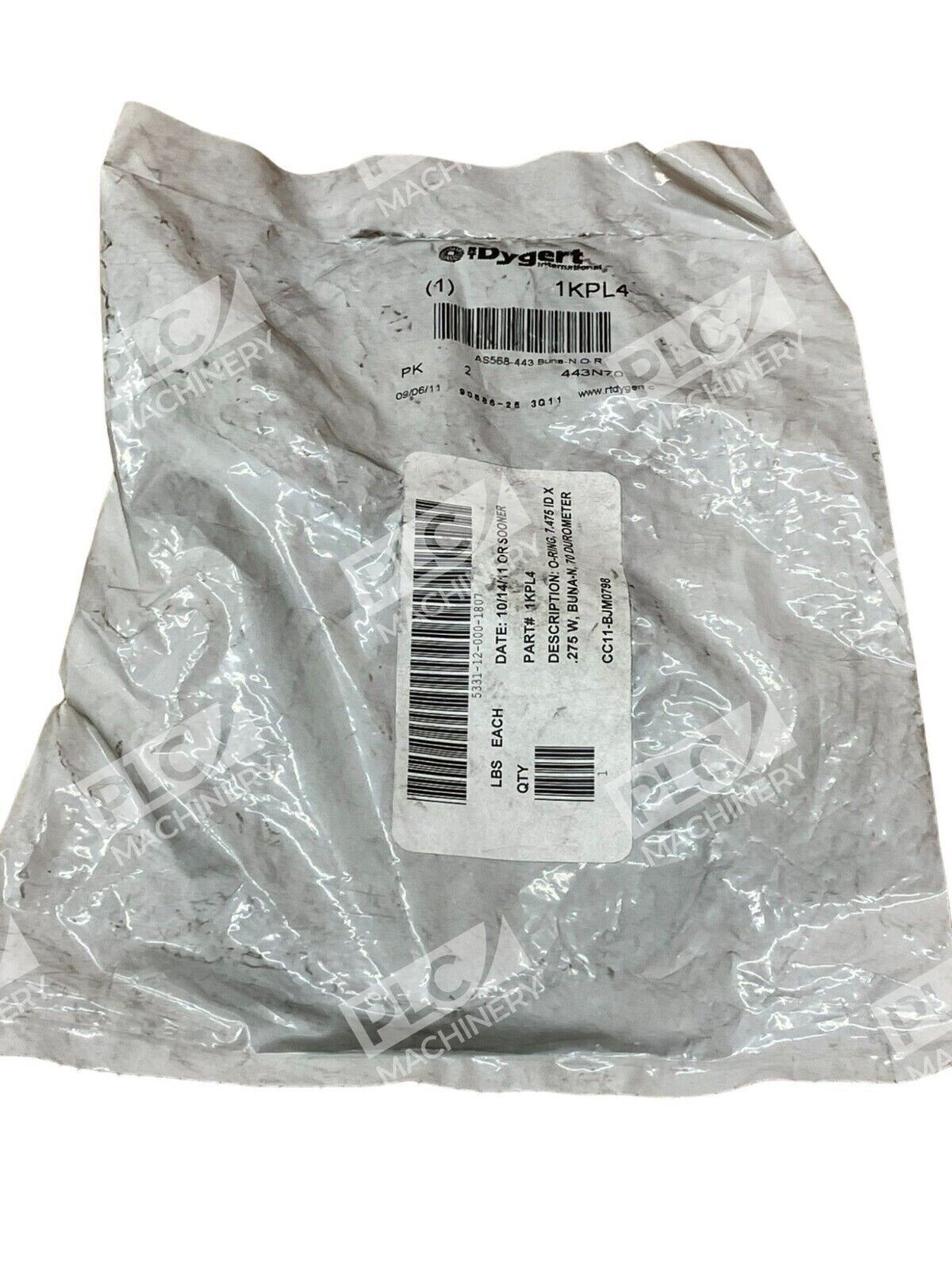 RT Dygert 1KPL4 O-Ring Package of 2 (lot of 12) - Image 3
