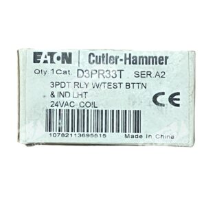 Eaton Cutler Hammer D3PR33T /A2 - Cutler Hammer D3PR33T /A2 3PDT RLY W/TEST BTTN & IND LHT 24V