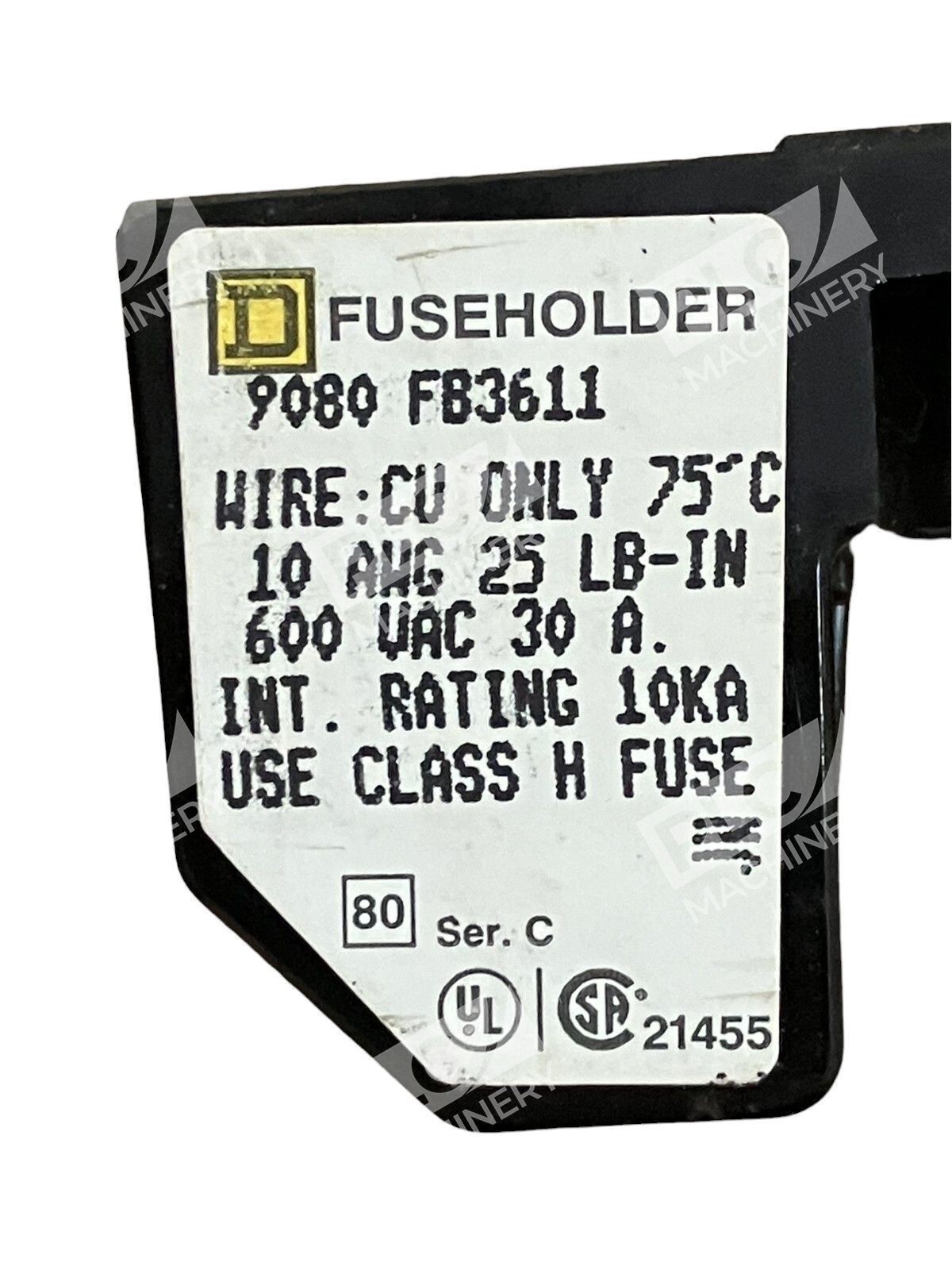 Square D 9080FB3611 - Square D 9080FB3611 Fuseholder