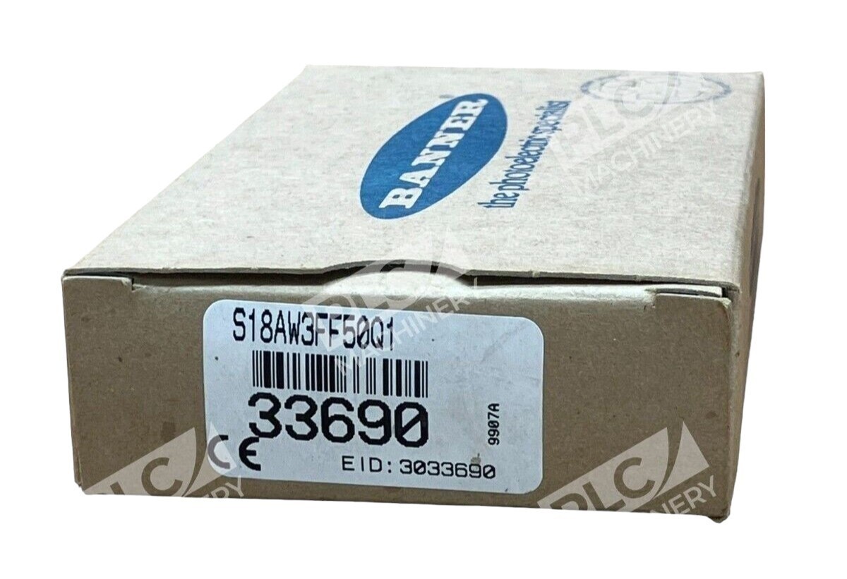 Banner S18AW3FF50Q1 - Banner S18AW3FF50Q1 S18 Series Fixed-Field Sensor