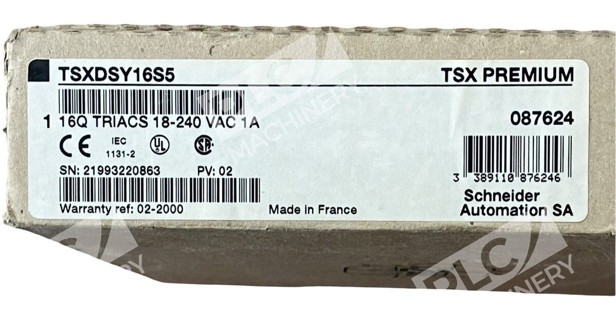 Schneider Automatic TSXDSY16S5 TSX Premium 16Q TRIACS 18-240 VAC 1A - Image 2