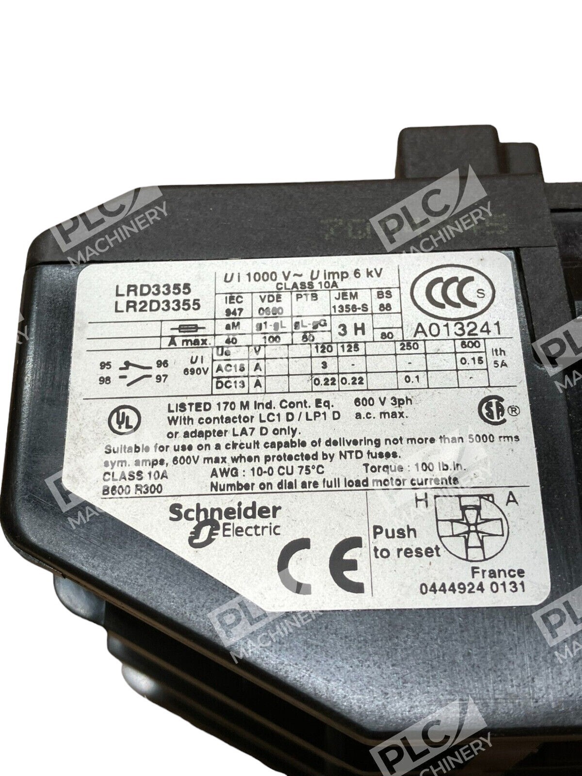 Square D LRD3355 Thermal Overload Relay Telemecanique TeSys - Image 6