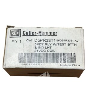 Eaton Cutler Hammer D5PR33T1 - Cutler Hammer D5PR33T1 A2 3Pdt Rly W/Test Button & Indicator