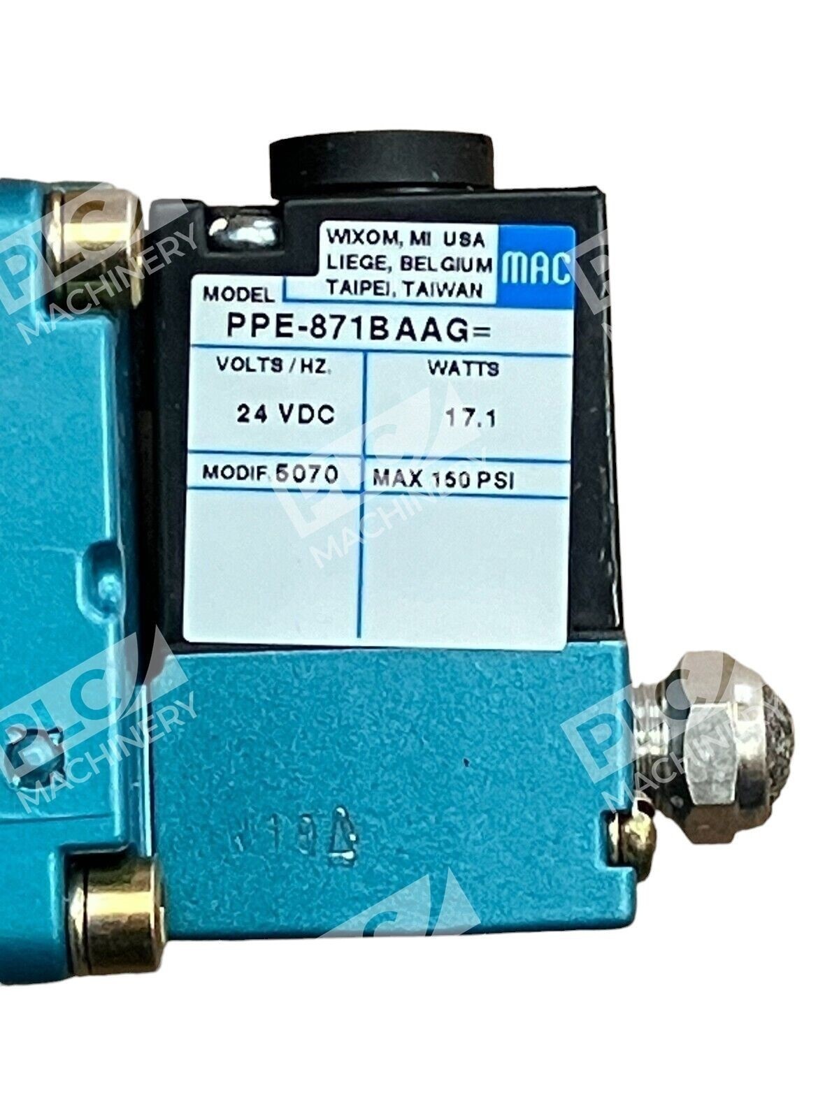 MAC 0629-FV6500B Double Operater Solenoid Valve PPE-871BAAG - Image 4