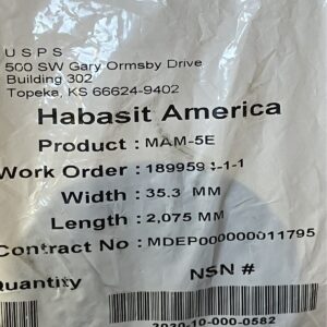 Habasit MAM-5E - Habasit America MAM-5E Belt 35.3mmx2075mm (lot of 4)
