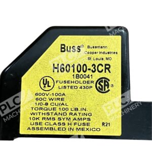Bussmann H60100-3CR - Bussmann H60100-3CR Fuseholder 1B0041 Class H
