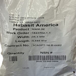 Habasit MAM-5E - Habasit America MAM-5E Belt 35.3mmx4645mm (lot of 3)