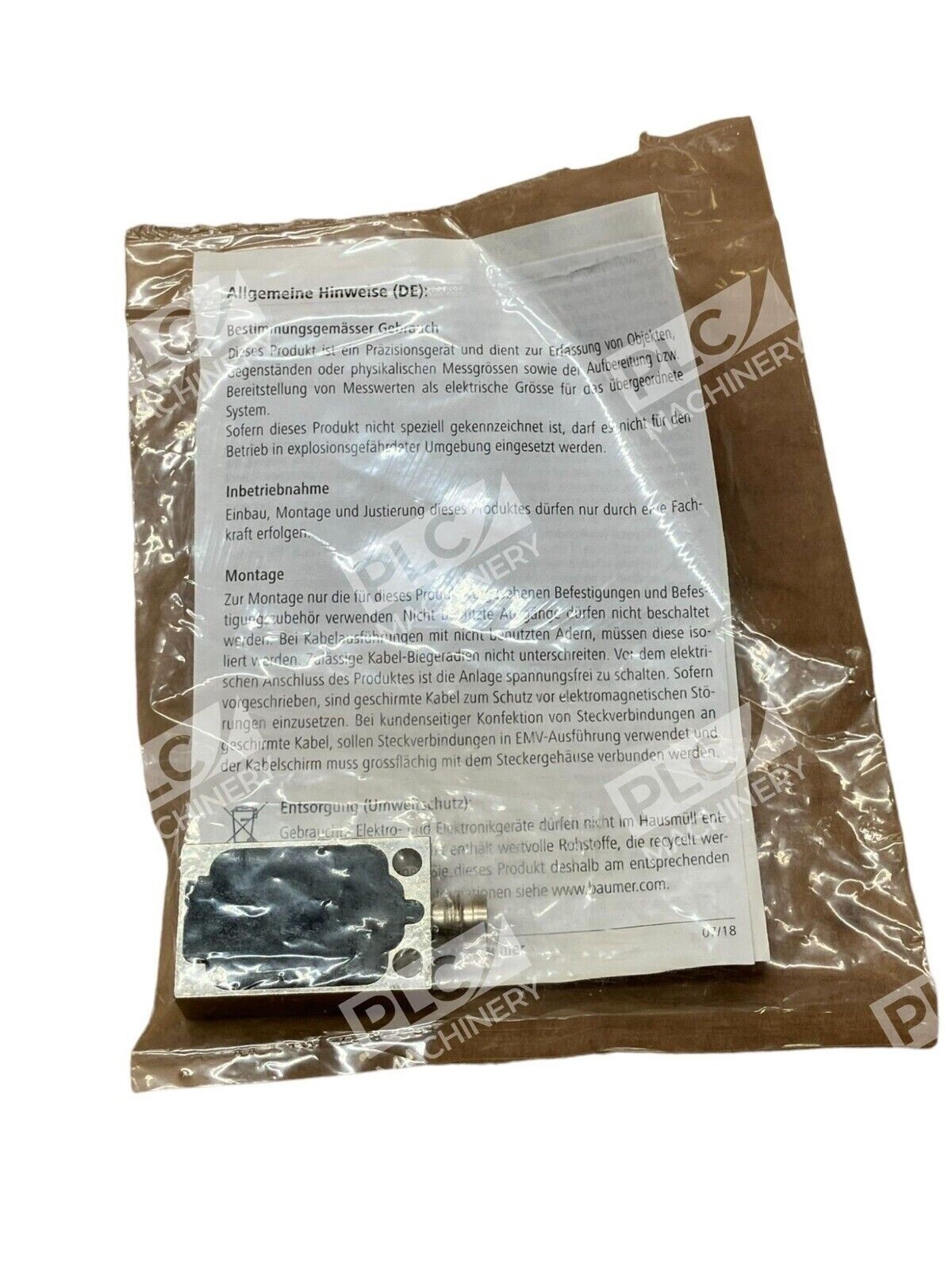 Baumer IFFM 20P17A3/S35L Inductive Sensor - Image 4