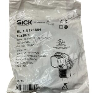 Sick 1043074 - Sick EL1N-123S04 Photoelectric Sensor 1043074 New In Box