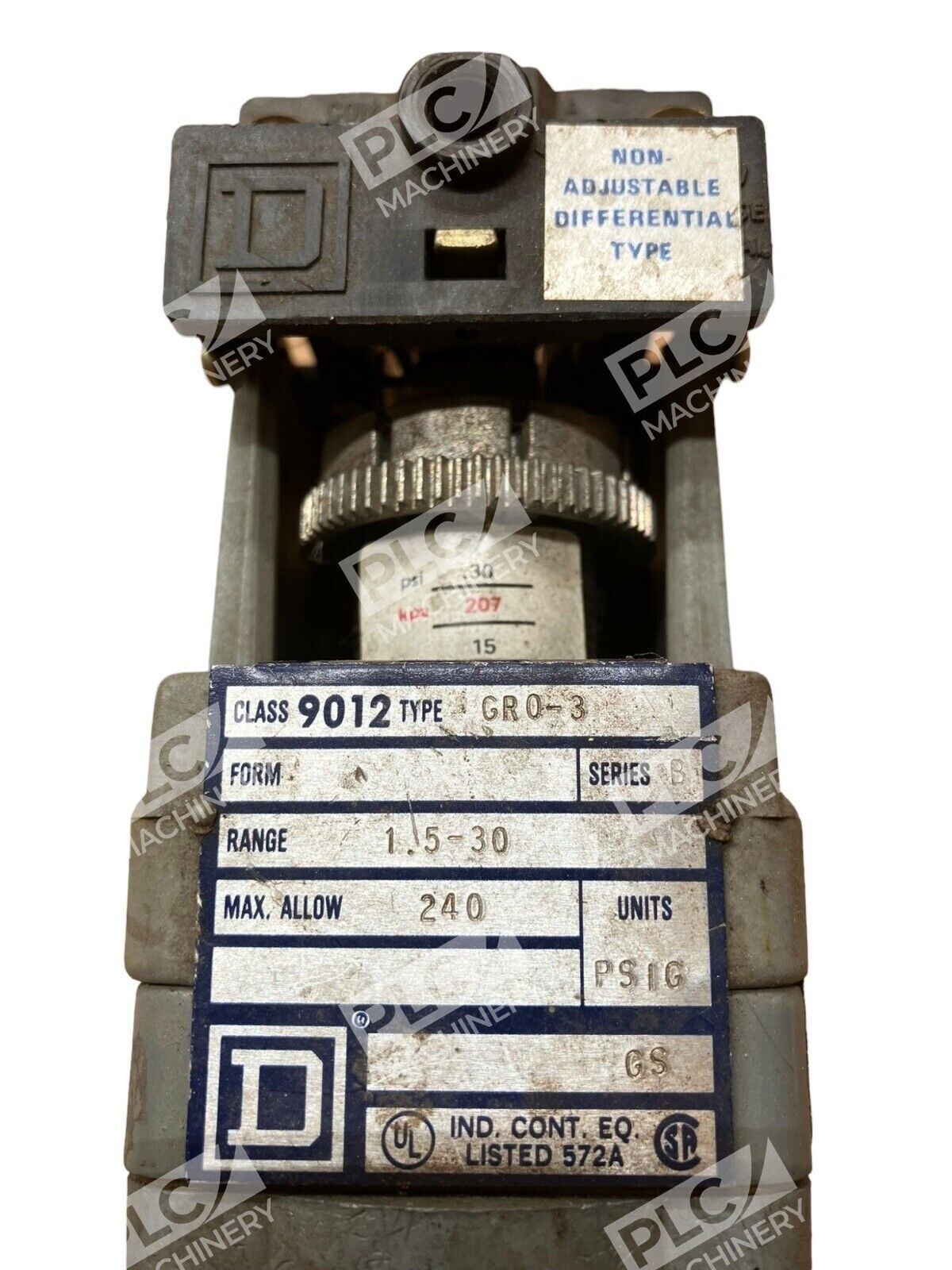 Square D 9012-GR0-3 Pressure Switch - Image 3